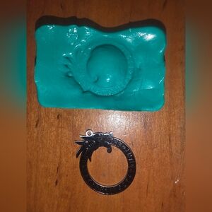 Circular Round Dragon Viking Pendant Mold / Jewelry Making For Resin / Clay